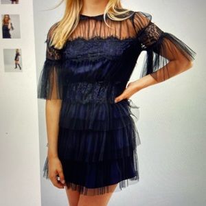 liquorish navy/black dress NWT from asos